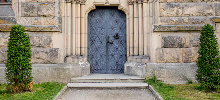 Traditional Double Front Doors in Hallandale Beach, FL