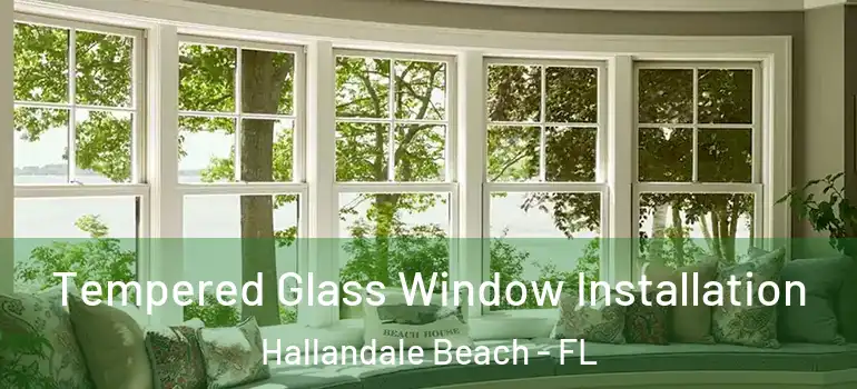  Tempered Glass Window Installation Hallandale Beach - FL