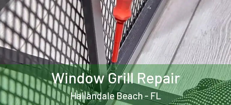  Window Grill Repair Hallandale Beach - FL