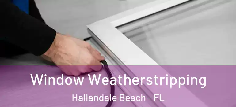  Window Weatherstripping Hallandale Beach - FL